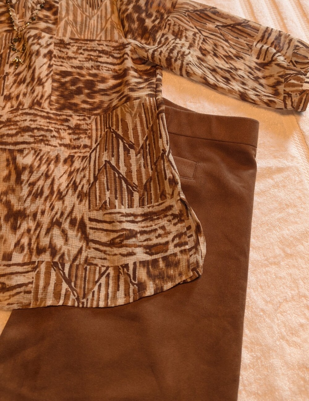 LC Lauren Conrad Faux Suede Mini Skirt - Waukesha Brown - Picture 11 of 11